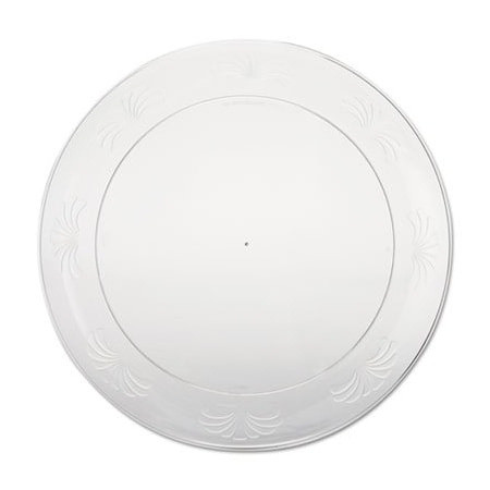 Wna WNA, Designerware Plastic Plates, 9 Inches, Clear, Round DWP9180